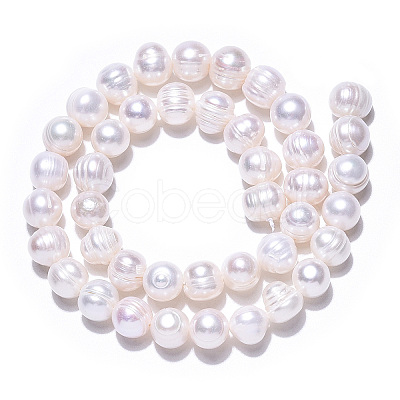 Natural Cultured Freshwater Pearl Beads Strands PEAR-S001-8-9mm-3-1