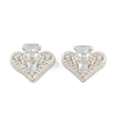 Brass Pave Cubic Zirconia Multi-strand Links ZIRC-F145-09S-01-1