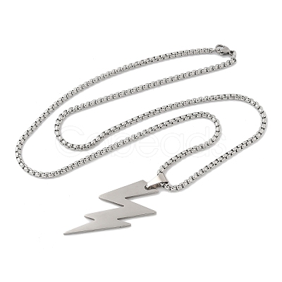 201 Stainless Steel Pendant Necklaces LS-NJEW-D307-02P-A-1
