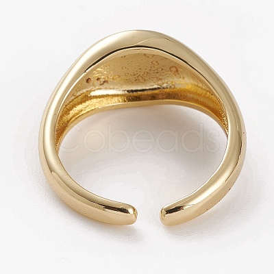 Brass Cuff Rings X-RJEW-C101-03G-1