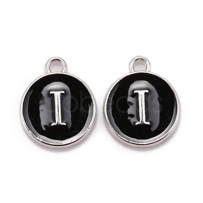 Platinum Plated Alloy Charms X-ENAM-S118-02I-P-1