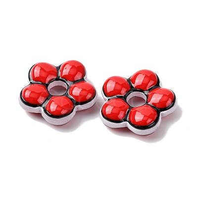 Handmade Glass Enamel Beads GLAA-K070-06G-1