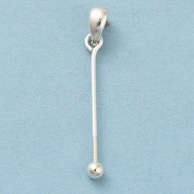 925 Sterling Silver Pendant Bails STER-P048-01C-S-1