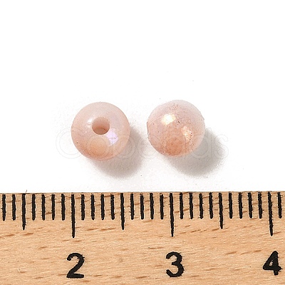 Opaque Acrylic Beads OACR-Z016-01B-09-1