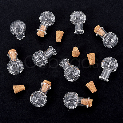 10Pcs Clear Glass Wishing Bottles AJEW-TA0002-85B-1