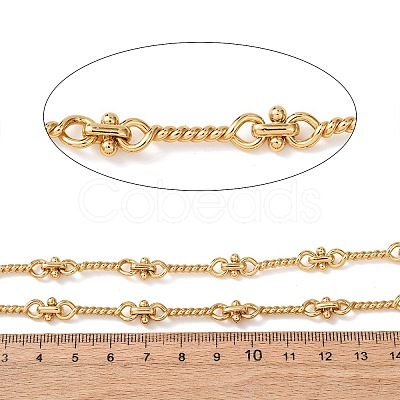 304 Stainless Steel Twist Link Chains CHS-A021-03G-1