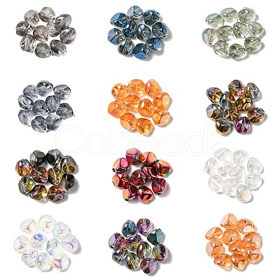 120Pcs 12 Style Electroplate Glass Beads Strands EGLA-YW0001-52-1