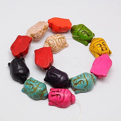 Synthetic Turquoise Beads Strands TURQ-G119-20x29mm-11-1