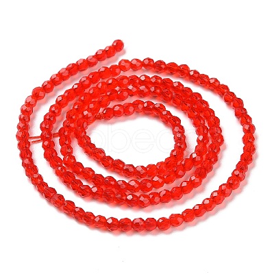 Transparent Glass Beads Strands LS-GLAA-H021-04-25-1