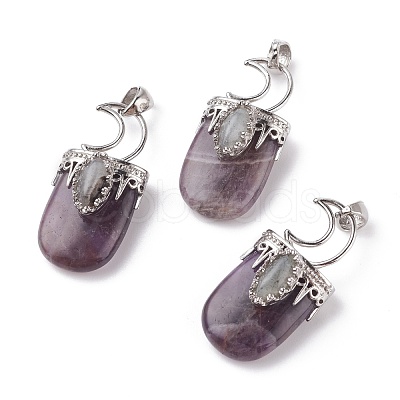 Natural & Synthetic Mixed Stone Pendants G-F639-09-P-1