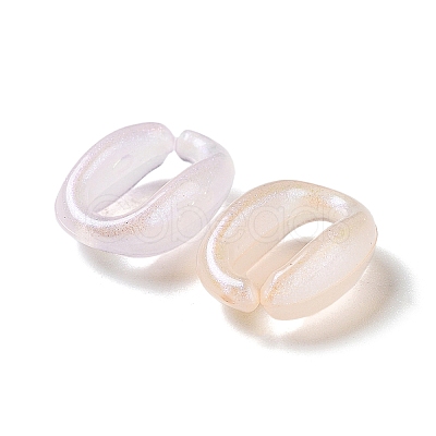 Luminous Rainbow Iridescent Plating Acrylic Linking Rings OACR-Z013-13-1