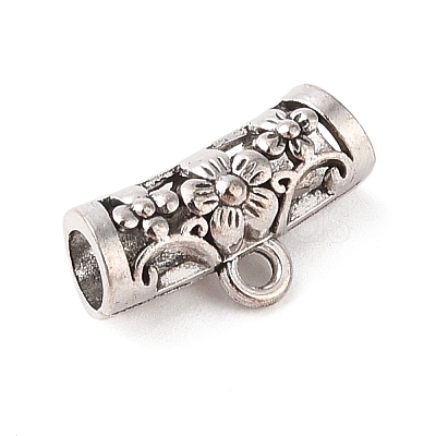 Tibetan Style Alloy Tube Beads FIND-C060-032B-AS-1