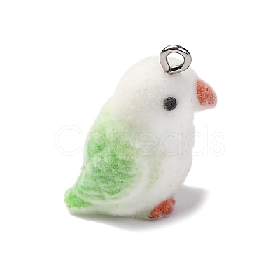 Flocky Resin Pendants RESI-Q011-03B-1