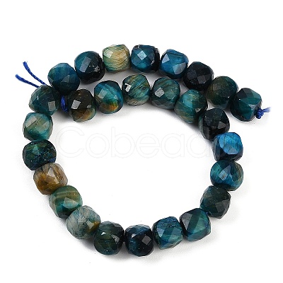 Natural Tiger Eye Dyed Beads Strands G-H028-A01-02A-1