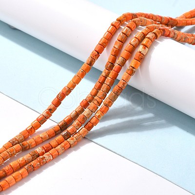 Natural Imperial Jasper Beads Strands G-P460-06E-1