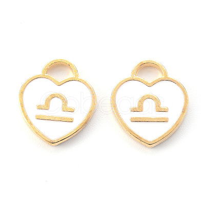 Light Gold Plated Alloy Enamel Pendants ENAM-R136-30-11-1