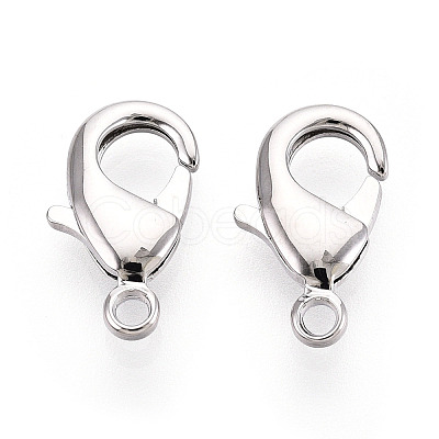 Brass Lobster Claw Clasps KK-YW0004-01C-P-1