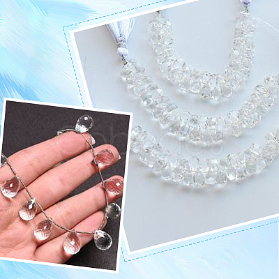 Transparent Electroplate Glass Beads Strands EGLA-SP0001-05B-1