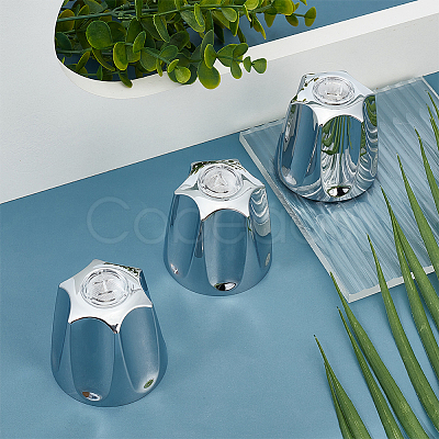 3Pcs Alloy and Iron Bathroom Sink Faucet Knobs Replacement FIND-GO0004-09P-1