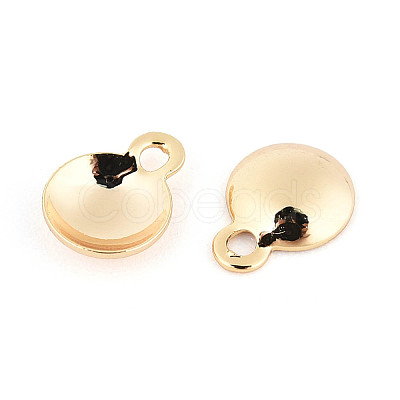 Brass Pendant Cabochon Settings KK-T077-16G-01-1