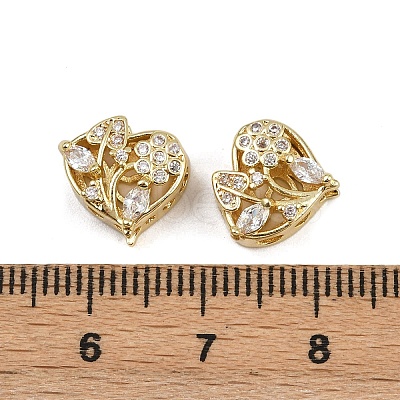 Brass Pave Cubic Zirconia Multi-strand Links ZIRC-F145-01G-01-1