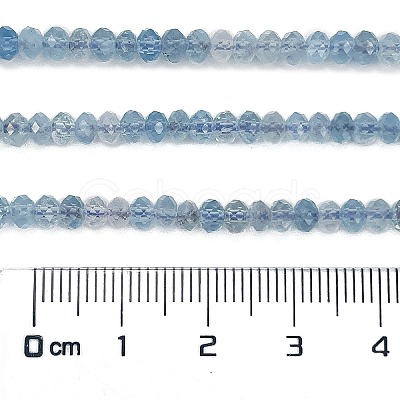 Natural Aquamarine Beads Strands G-L587-B02-02-1