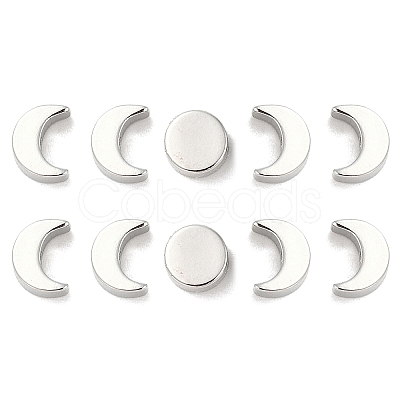 50Pcs 2 Styles Moon Phase Theme Brass Beads Set KK-TZ0001-01-1