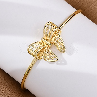 Brass Cuff Bangles for Women BJEW-U025-04G-1