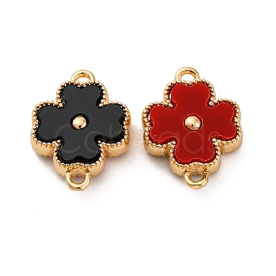 Double Side Color Acrylic Connector Charms KK-P289-04G-02-1