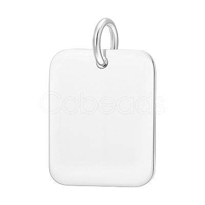 925 Sterling Silver Blank Charms STER-BC0003-80B-1