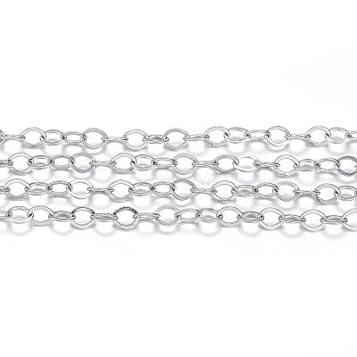 Tarnish Resistant 304 Stainless Steel Cable Chains CHS-H022-01P-20M-1