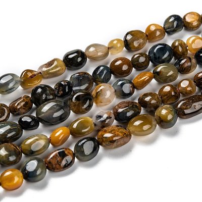 Natural Pietersite Beads Strands G-G018-28-1