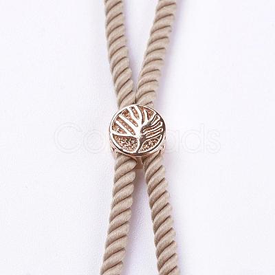 Nylon Twisted Cord Bracelet Making MAK-F018-06RG-RS-1