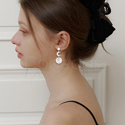 24Pcs 4 Styles 304 Stainless Steel Clip-on Earring Findings with Imitation Pearl Plastic Beaded STAS-SC0010-46B-1