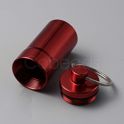 Outdoor Portable Aluminium Alloy Small Pill Case KEYC-WH0029-92A-1