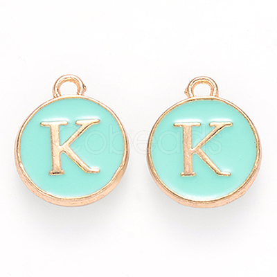 Golden Plated Alloy Enamel Charms LS-ENAM-S118-05K-1