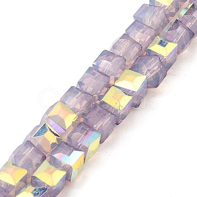 Baking Painted Glass Beads Strands DGLA-D001-05I-1