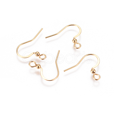 304 Stainless Steel French Earring Hooks STAS-F227-25-G-1