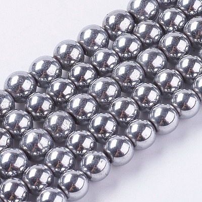 Magnetic Synthetic Hematite Beads Strands X-G-H1097-1-1