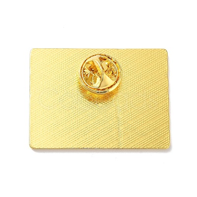 Golden Alloy Brooches JEWB-K020-01E-G-1