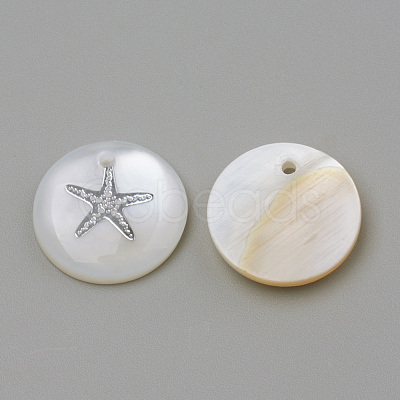Freshwater Shell Pendants X-SHEL-Q010-P-1