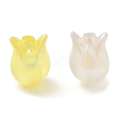 UV Plating Transparent Acrylic Beads SACR-L005-11-1