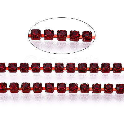 Electrophoresis Iron Rhinestone Strass Chains CHC-Q009-SS12-B21-1