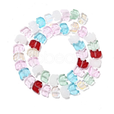Transparent Glass Beads Strands GLAA-F114-03D-1