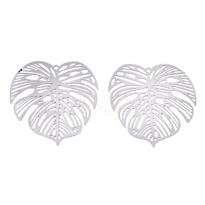 Non-Tarnish 201 Stainless Steel Filigree Pendants X-STAS-R102-21P-1