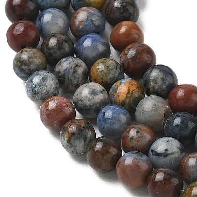 Natural Dumortierite Beads Strands X-G-F826-A01-4mm-1