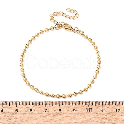 304 Stainless Steel Ball Chain Bracelets BJEW-C134-01C-G-1