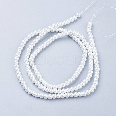 Glass Pearl Beads Strands HY-6D-B01-1
