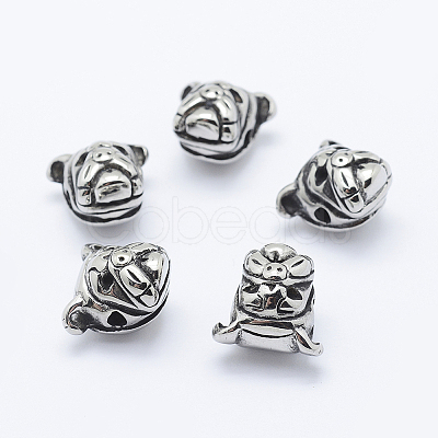 304 Stainless Steel Puppy Beads LS-STAS-K152-01AS-1