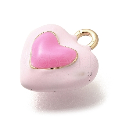 Brass Enamel Charms KK-R212-19G-02-1